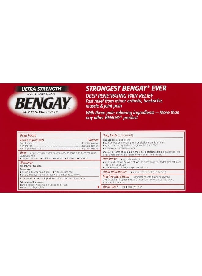 Bengay Ultra Strength Pain Relieving Cream (2 Pieces) - Image 2
